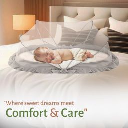 turtlegrip Nylon Infants Washable Portable Baby Mosquito Net|Anti-Bug Crib Net Foldable Bottomless Baby Crib Net Mosquito Net image 5