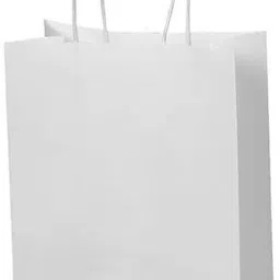 Paper Bags with Handle | 100GSM Eco-Friendly Disposable Shopping Bags (7X4X13) Pack of 25 Grocery Bags-20