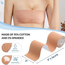Boob tape For Breast Lift Bob Tape for Strapless Dress for women Nursing Breast Pad-image-60