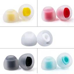 Drumstone Silicone Earphone Caps | Soft, Comfortable, Noise-Isolating for Ear Earphone In The Ear Headphone Cushion-image-7