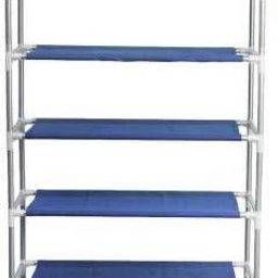Trends now 6 shelves collapsible wardrobe plastic multipurpose storage rack Carbon Steel Collapsible Wardrobe-image-6