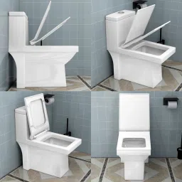 plantex Commode for Toilet/Ceramic Western Commode/One Piece Commode with Soft Closing Toilet Seat - S Trap (APS-Sara-9-S) Western Commode image 5