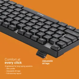 FINGERS WonderClicks K9 Wired USB Standard Multi-device Keyboard Compatible with Desktop, Laptop, Mac image 2