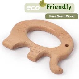 Wooden Elephant Neem Teether-image-25