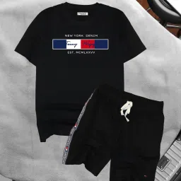 Tshirt Regular Shorts Western Set-image-94