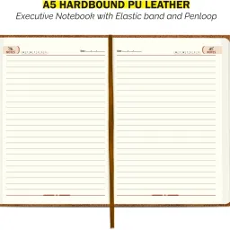 abstract collection Designer With Closer Band Pen Holder A5 Notebook Single Rule 200 Pages image 4