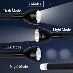 crentila Rechargeable Long Range Led 2 in 1 Long Distance Torch Up to 1 Km high power 8 hrs Torch Emergency Light image 5