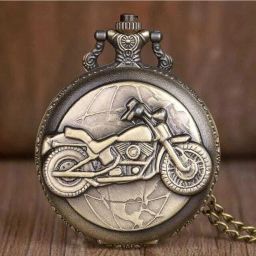 giftiny VINtAGE BIKE Metal Pocket Watch Keychain, Analog Clock Antique Pocket Watch Chain-image-58