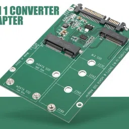 microware SATA III 7+15pin to M.2 (NGFF) & mSATA SSD Adapter 2.5 inch SSD Adapter-15