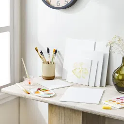 variety canvas 18 X 30 STRETCHED CANVAS Cotton Medium Grain Stretched Canvas Board, Pre Stretched Canvas, Board Canvas, Primed Canvas Board (Set of 1) image 5