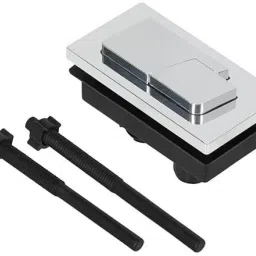 Square Dual Flush Toilet Tank Push Button Flush Tank Lid-0
