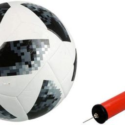 Telstar 2018 Black Football With Air Pump Free Football - Size: 5-image-30