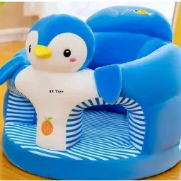 Soft Penguin Sofa Seat for newborn Baby high-quality soft teddy shape chair - 35 cm-image-49