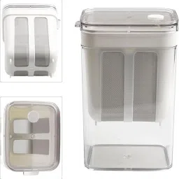 orivelle Yogurt & Curd Maker - 1100ml Fine Mesh Strainer with Lid Yogurt Maker (White) Yogurt Maker image 2