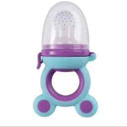 smiley mia Baby Fresh Food & Fruit Feeder/Nibbler Pacifier Silicone | Extra Silicone Mesh Teether and Feeder image 2