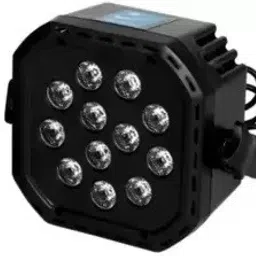 38W DJ LED Par Flood Light with 12 LEDs 24 Keys Remote Control Pack of 1 Disco Ball Set-45