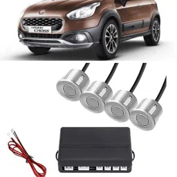 EB122 Silver Car Reverse Parking Sensor with LED Display 4 Sensor E122 Parking Sensor-image-92