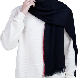 Striped Viscose Men Blue, Red Stole, Scarf, Fancy Scarf-image-55