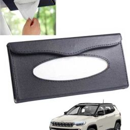 Black Rectangle Tissue Holder For Office,Home,Car For Compass Jeep 2023 Vehicle Tissue Dispenser-38