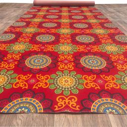 Red, Blue Synthetic Area Rug-image-64
