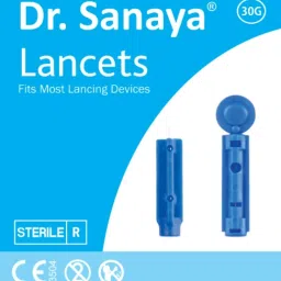 Dr. Sanaya 100 Round Lancet Needles for Glucometer | Painless Testing for Accurate Results Glucometer Lancets-32