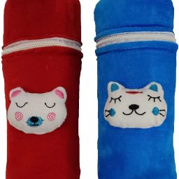 Baby Feeding Cotton Bottle Cover -250ml - Pack of 2 (Multicolor)-image-78