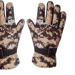 Checkered Winter Men Gloves-image-79