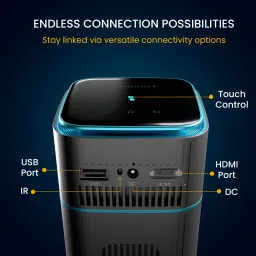 Portronics Pico 12 Smart Projector with Android 11, 4K Ultra HD Support, Auto Keystoning (3200 lm / Remote Controller) Portable Projector image 5