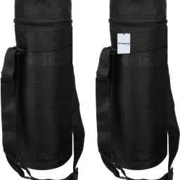 Water Bottle Bag|Adjustable Strap Bottle Protector Bag|1 LTR|Pack of 2|Black-image-64