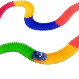 t n m Magic Race Bend Flex and Glow Rail Tracks Toy car for Kids image 4