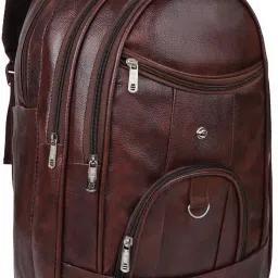 Large 33 L Laptop Backpack vegan Leather bacgpack for men-image-67