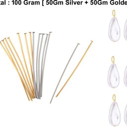 crafts haveli Head Pin Silver Golden 100 Gram-picture-17