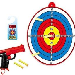 Toilet Shooting Set Game Fun Target Gun Funny Novelty Toy Gift Soft Tip Dart-18