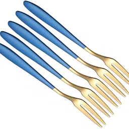 Stainless Steel 2-Tine Portable Cocktail Salad Fruit Forks Set Stainless Steel Salad Fork, Dessert Fork, Fruit Fork, Baby Fork, Dinner Fork Set-image-21
