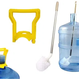 Water Cans 20L Can Cleaning Brush & 20Ltr Water can Lifting Handle Pack of 2 Nylon Wet and Dry Brush-image-15