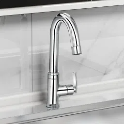 Pure Brass COL-1012 Sink Cock for Kitchen - Rotatable (Mirror-Chrome Finish) Spout Faucet-image-8