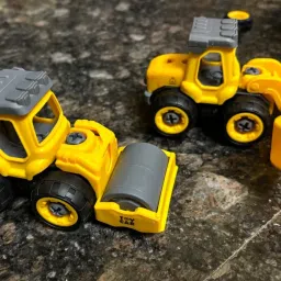 Creative Construction Toy Set – Excavator, Loader, Roller, Bulldozer-image-57
