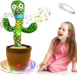 Dancing Cactus Toy, Talking Repeat Singing Sunny Cactus Toy 120 Songs for Baby-picture-26
