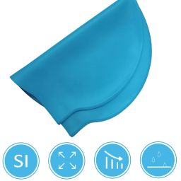 Premium 100% Silicone Easy Comfort Anti Slip Swimming Cap-image-22