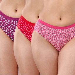 Pack of 3 Women Hipster Multicolor Panty-image-22