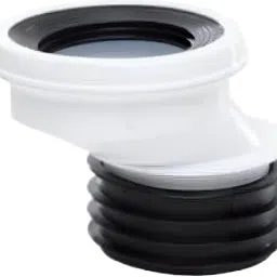 Toilet commode Adjustable Connector Offset Plastic 100mm Diameter 125mm Length Flush Tank Lever-30