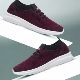 Easywalk-08 Running shoes for boys |sports shoes for men | Latest Stylish Casual sneakers for men | Lace up lightweight maroon shoes for running, walking, gym, trekking, hiking & party Running Shoes For Men-72