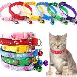 Pet Collar with Bell Adjustable Dog Cat Collar for Puppies Kittens Stylish Dog & Cat Everyday Collar-picture-14