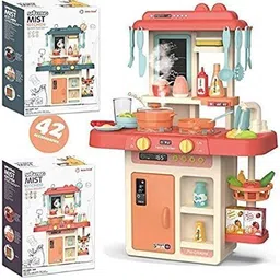 aesgop Kitchen Set for Toddler with Gas Sound & Light, Cooking Stove-picture-2