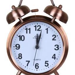 Analog Copper - Twin Bell Alarm Clock-13