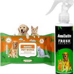 Antiseptic Pet Coat Spray Ticks And Fleas Pet Coat Spray With Pet Wipes | Treatment and Repellent pet deodorizer Coat Spray With Pet Wipes for Dogs, Puppies, Cats Deodorizer-image-17