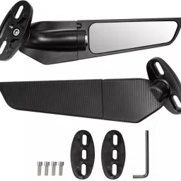 Manual Rear View Mirror For KTM, Yamaha, Bajaj, Suzuki, Honda, Hero, BMW Universal For Bike-6