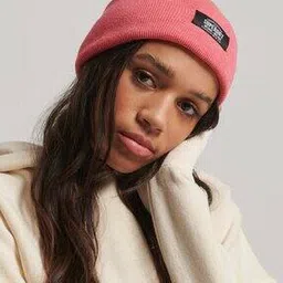Ribbed Beanie with Logo Patch-image-72