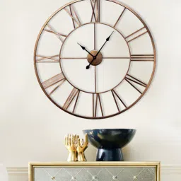 craftter Copper Metal Punch Vintage Novelty Wall Clock-picture-47