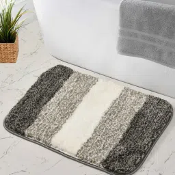maa home concept Grey Abstract Microfiber 16X24 Inches Anti Skid Door Mats-picture-35